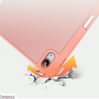 Dux Ducis domo serijos atverčiamas dėklas - rūžavas (Apple Ipad 10.9 (2022)-Ipad 11 (2025)